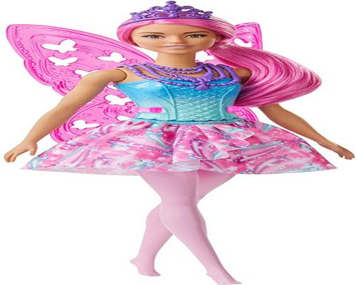 une Poupée Barbie Dreamtopia Fée Aux Cheveux Roses