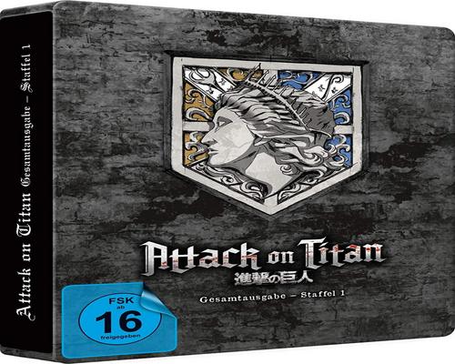 ein Blu-Ray Attack On Titan - Staffel 1 - Gesamtausgabe - [Blu-Ray] Steelbook (Exklusiv Bei Amazon.De)