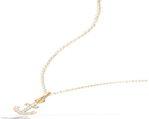 a Tata Gisele Pendant In Gold Plated And Cubic Zirconia
