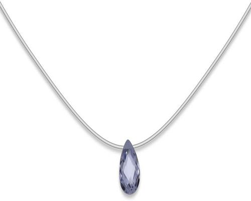 ein Halskette Tata Gisèle Nylonfaden und transparenter Kristall