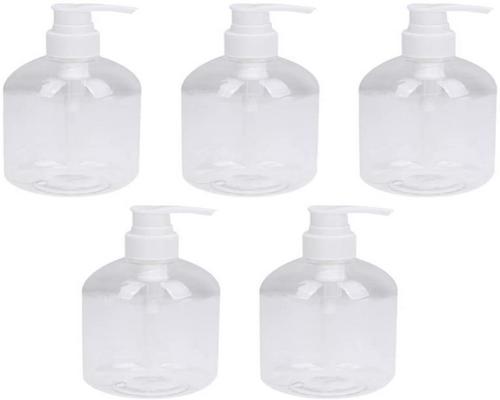 En Beaupretty flaska 5st 350 ml påfyllningsbara sprayflaskor handlotionflaskor spruta resebehållare tvålflaskor
