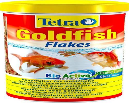 um alimento Tetra Goldfish