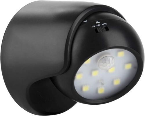 Un rilevatore di movimento Proxinova Lighting Fulcrum Illuminato da interni / Lampada da portico a LED senza fili / Faretto