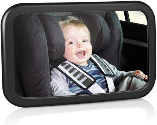 A Mirror Amzdeal Οπίσθιος Καθρέπτης Επιτήρηση Αυτοκινήτου Οπισθοσκόπος Ασφάλεια Πίσω Κάθισμα 360 ° Περιστροφή &amp; Λειτουργία κλίσης