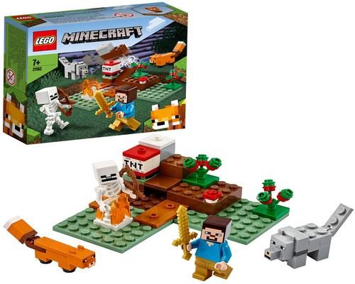 ett Lego Minecraft-äventyr i Taiga-spelet