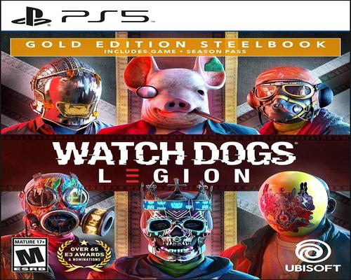 a Set Of Accessory Watch Dogs: Legion - Playstation 5 Gold Steelbook Edition