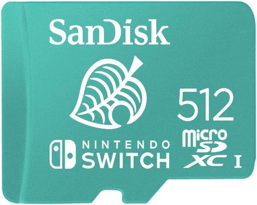 a Set Of Accessory Sandisk 512Gb Microsdxc Uhs-I-Memory-Card For Nintendo-Switch - Sdsqxao-512G-Gnczn