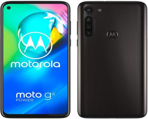 a Motorola Moto G8 Power smartphone