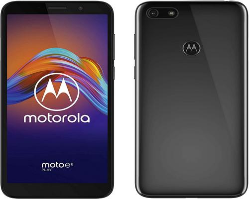 a Motorola E6 smartphone