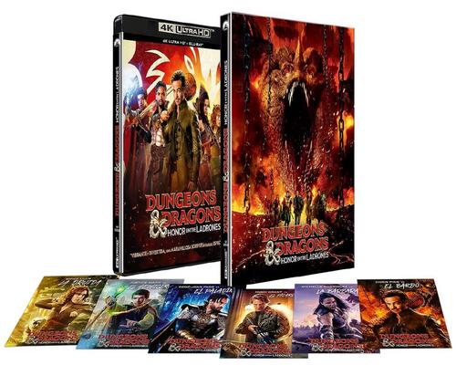 un Blu-Ray Dungeons & Dragons: Honor Entre Ladrones (Ed. Coleccionista) (O-Ring + 6 Postales) (4K Uhd + Blu-Ray)