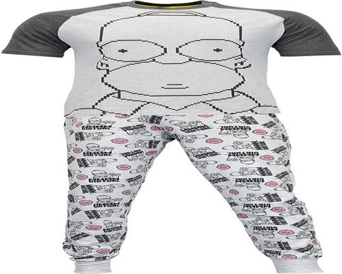 A Homer Simpson Men&#39;s Pajama Set From The Simpsons