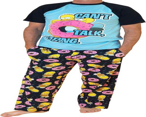 A Homer Simpson Pajama Set For Men