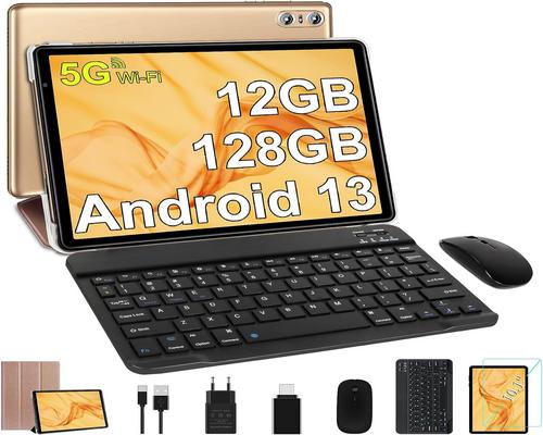 ein Sebbe 10-Zoll-Tablet mit Android 13, 12 GB Ram + 128 GB Rom