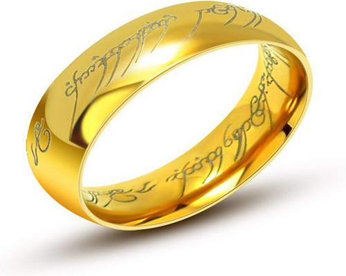 Вольфрамовое кольцо «Властелин колец»
