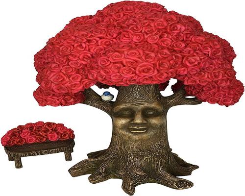 uma estatueta de árvore em miniatura de jardim de fadas Glitzglam