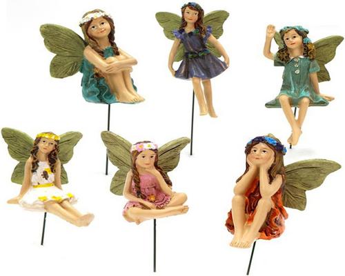 un Lot De Figurines De Fée Pour Décor Extérieur Et Intérieur