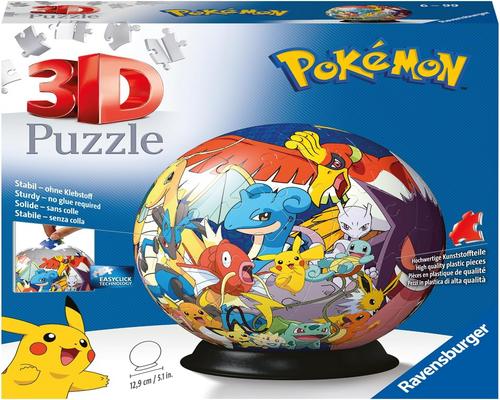 a Ravensburger Pokemon 3D Jigsaw Ball Puzzle For Kids Age 6 Years Up