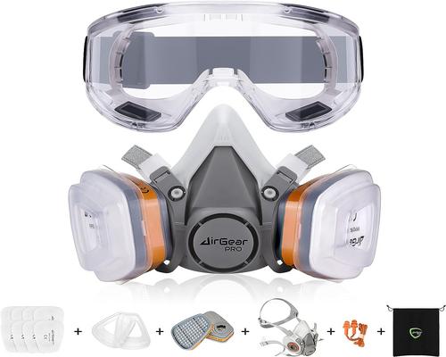 eine als Zubehör erhältliche Airgearpro G-500 Schutzmaske