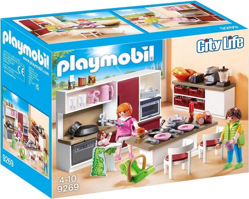 ένα σετ εντοιχισμένης κουζίνας Playmobil