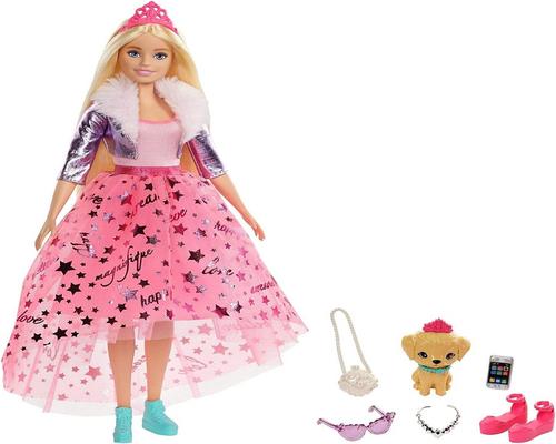 Barbie Princess Adventure Blonde Playset With Pink Tulle Skirt