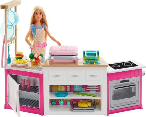 Barbie Spil Chef Dukke Jobs Med Køkken Kit
