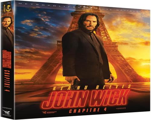 un Dvd John Wick - Chapitre 4 - Bluray
