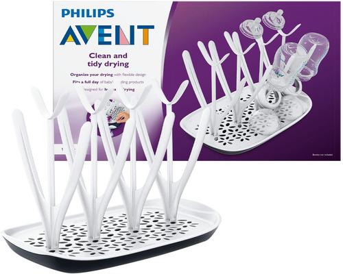 een Philips Avent Design Lekbak 8 Flessen Zwart En Wit