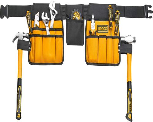 An Ingco Waterproof Tool Bag With 14 Pockets