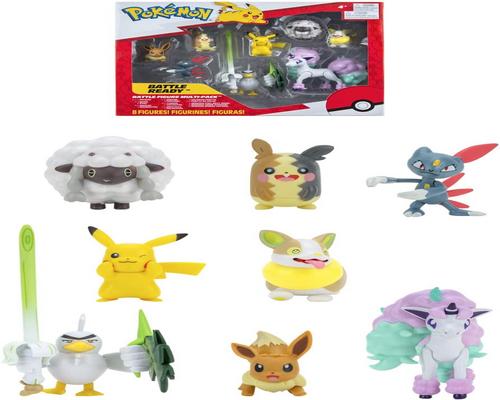 A Set of Pokémon Figures
