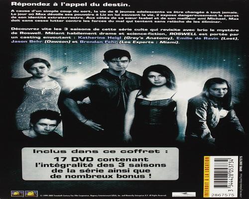 un Coffret Dvd Roswell - L'Intégrale De La Série : Saisons 1 À 3