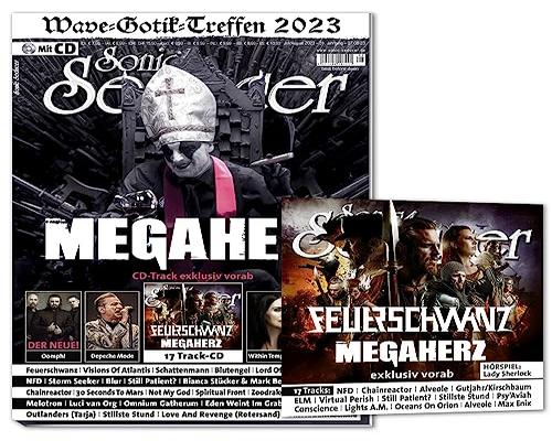 ein Cd Sonic Seducer 07/08-2023 + Cd: Megaherz + Depeche Mode + Feuerschwanz + Within Temptation + Oomph! + A Life Divided + Schattenmann + Bianca Stücker & Mark Benecke