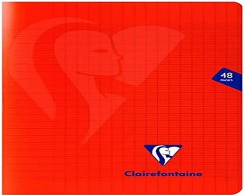 ένα Clairefontaine Notebook 333751C A Stapled Mimesys Red