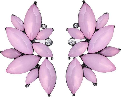 a Pair of Crystal Wing Earrings