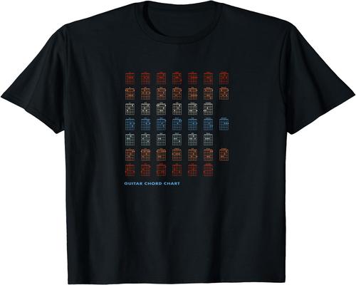 un T-Shirt Tableau D'Accords De Guitare