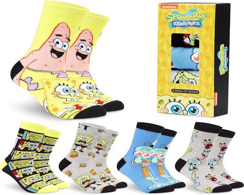 uma meia do Bob Esponja