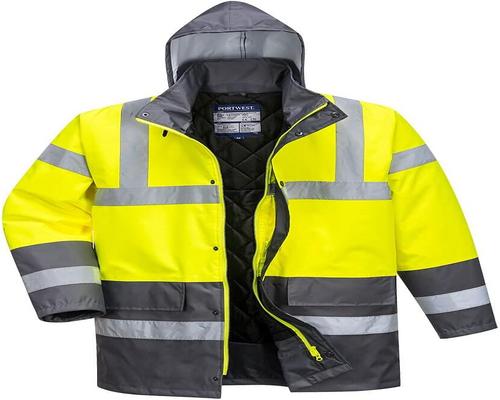 um acessório de parka de trânsito em dois tons da Portwest