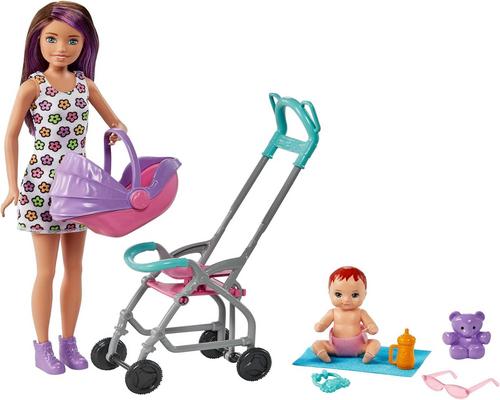 ein Barbie-Spiel Barbie Skipper Babysitter mit Skipper Brunette