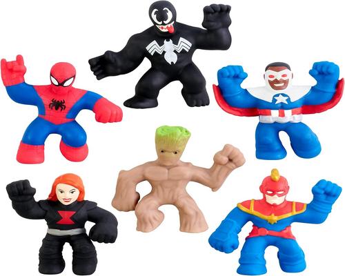 eine Heroes Of Goo Jit Zu Figur Marvel Miniaturhelden – Mega-Box mit 6 Helden