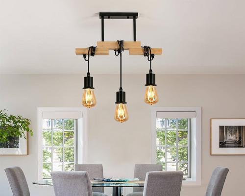 a Comely Pendant Lamp Vintage Wood Lighting