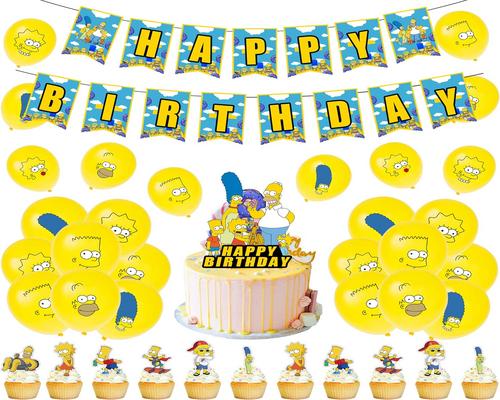 ein „Die Simpsons“-Geburtstagsdekorationsset