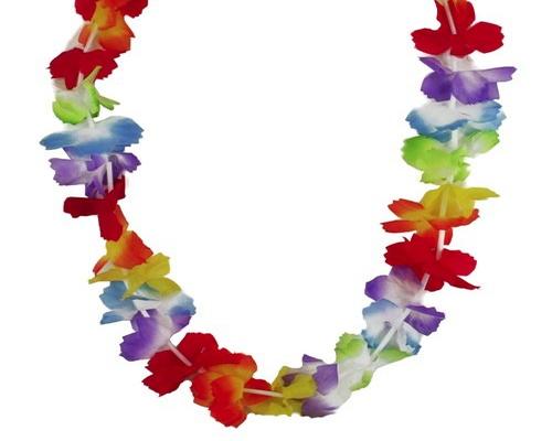 a Lot of 12 Hawaiian Hula Flower Necklaces