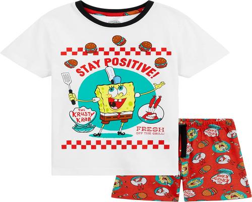um conjunto de pijama do Bob Esponja Calça Quadrada