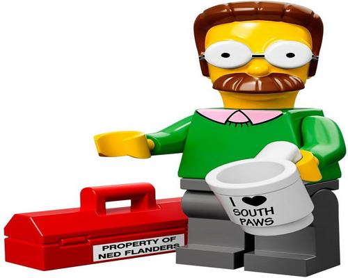una figura mini de Lego Ned Flanders