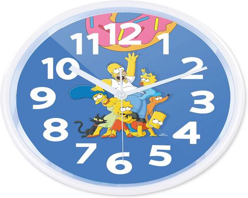 un reloj de pared decorativo de la familia Simpson