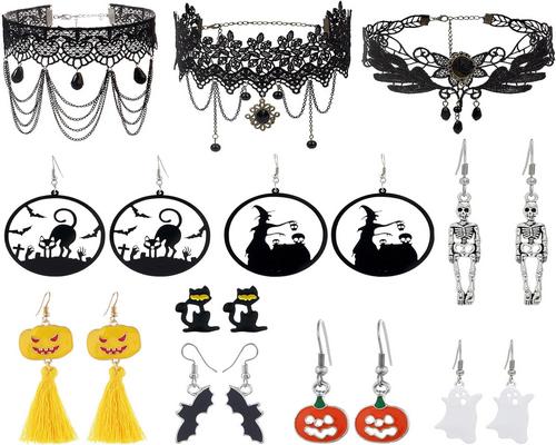 ein Gothic-Spitzenschmuckset