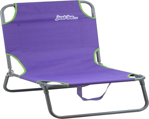 une Chaise De Plage Violette