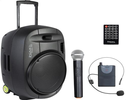 een Ibiza 15” 800W draagbare luidspreker met Bluetooth