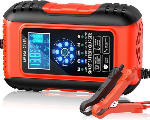 een slimme batterijlader van 10A 12V/5A 24V