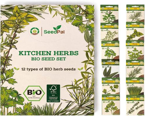 a Seedpal Organic Aromatic Herb Seed Kit