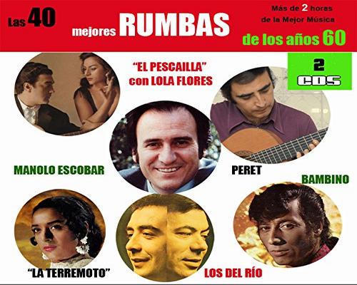 un Cd Las 40 Mejores Rumbas De Los 60